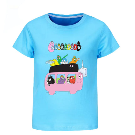Barbapapa T-shirt for A Boy Two-piece Set for Children From 6 To 12 Years Old Summer Sale Toddler Girl Clothes Junior Girl Cloth