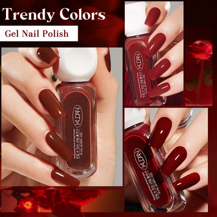 5pcs 10ml Water-Based Peel Off Nail Polish Set Red Pink Long Lasting Quick Drying No Need of Lamp to Cure Nail Supplies Nail Art