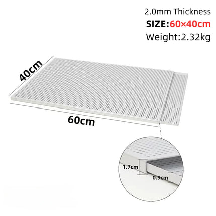 Puff Pastry Baking Tray Mille Feuille Rectangular Pastry molds Baking Pan Perforated Baking Pan Dish Oven Tray Bread With Hole
