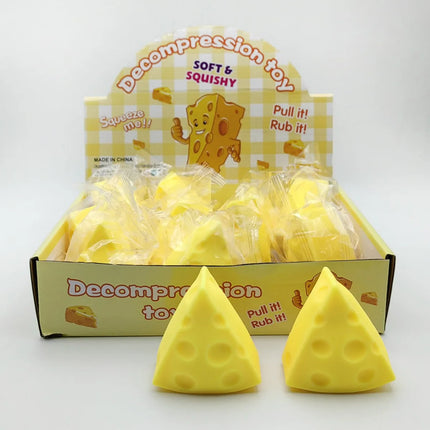 & Cheese Squishy Toy Simulation Cheese Squeeze Toy Soft Cute Decompressing Pinching Cheese Sticky Slow Rebound for Adults Toy