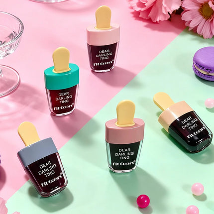 Moist Smooth Ice Cream Dyed Lipstick - Easy To Color Long-lasting Sweatproof No Cup Staining MakeupEssential Ice Cream Liptint