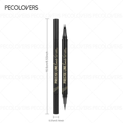 1PC Ultra-Fine Pointed Eyebrow Pencil - Waterproof, Sweat-Resistant, Long-Lasting Natural Look. It Features a Dual-Ended Tip