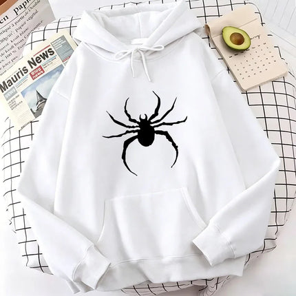 Hip Hop Spider Print Hoodies Spring Autumn Winter Casual Hoodies Sweatshirts Men Women Graphic Hoodie Sweatshirt
