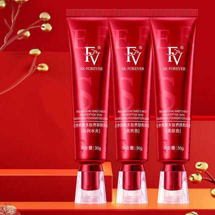 FV Foundation and F4 Brush Face Makeup set Oil-control Base Concealer  Makeup Eye Contour Spot Dark Circle Correcting Skin