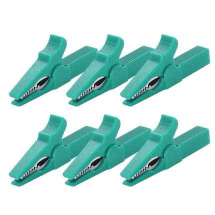 32A 55MM HV Alligator Clip for Banana Plug 4mm Multimeter Pen Cable Probes Crocodile Clip 6pcs Battery Test Clip