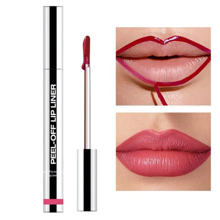 Peel Off Lip Liner Matte Lip Liner Peel Off Lipgloss Waterproof Velvet Lipline Red Brown Not Easy Fade Lipstick Cosmetic