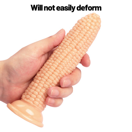Unique Corn-shaped Dildo Grain Design with Strong Suction Cup Butt Plug Adult Sex Toy Anal Plug Erotic Male Masturbator Pleasure