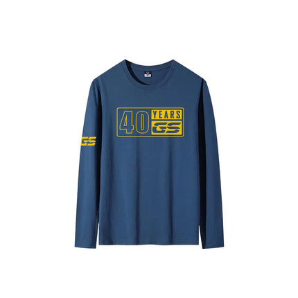 For BMW R1200GS F750GS F850GS R1250GS F800GS Adventure T Shirt Motorcycle O-Neck 40 Years GS New T-Shirt Long Sleeve T Shirt