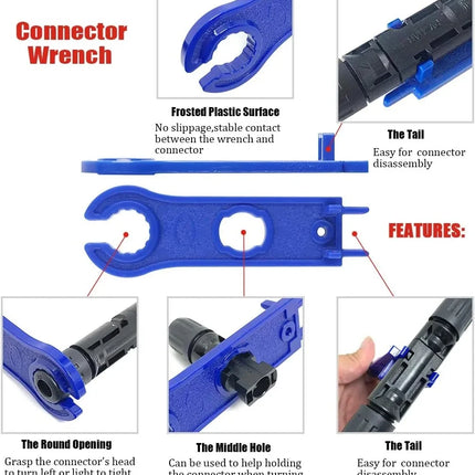 400/200/100/40/20/10 Pcs Photovoltaic Solar Connector 1000V30A Wholesale Panel Connectors Kit for PV/MC Cable 2.5/4/6mm²