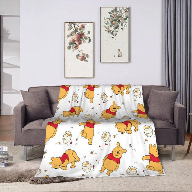 W-Winnies the P-Pooh Blanket Quality Comfortable  Throw Blanket Spring Travel Car Sofa Home Novelty Bedspread