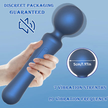 Powerful Huge Head Vibrator for Female Masturbation Orgasm AV Magic Wand Massager Nipple Clitoris Stimulator Sex Toys for Woman