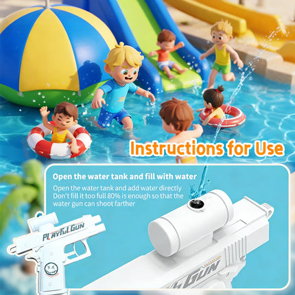 Portable Two-Way Prank Water Gun Reverse Splash Toy Summer Pool Beach Water Fight Stress Relief Interactive Toys for Kids Adults