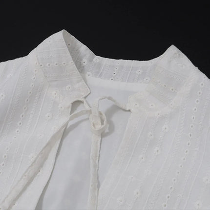 Lamuusaa y2k Tank Top Women Summer Clothes White Flower Embroidery Mock Neck Front Cutout Sleeveless T Shirt Vest Streetwear