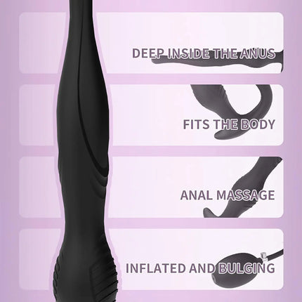 Silicone Inflatable Butt Plug Removable Pump for Anal Stretch Large Anal Plug Anal Trainer Anal Dildo Buttplugs Anal Sex Toys