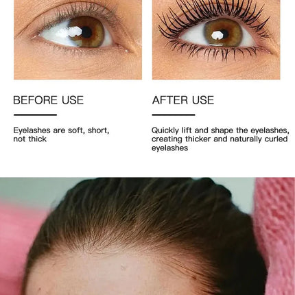 3D Mascara Lengthening Black Lash Eyelash Extension Eye Lashes Brush Beauty Makeup Long-wearing Gold Color Mascara