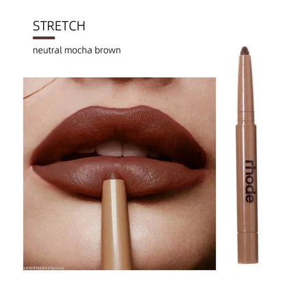 Fashion Lips Makeup Pocket Blusher Lip Gloss Oil Lip Balm Rouge With Lipstick Lip Shape Pen Liner Barrier Butter For Girl Gift