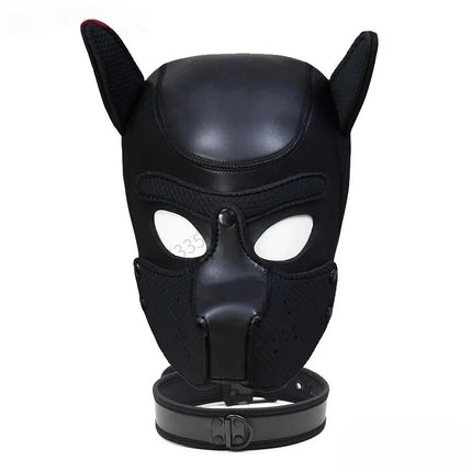 Female Role-playing Mask Couple Training Game BDSM Bondage Sex Toy Male Dog Head Mask Adult Party Toy Nightclub Dance Head Cover