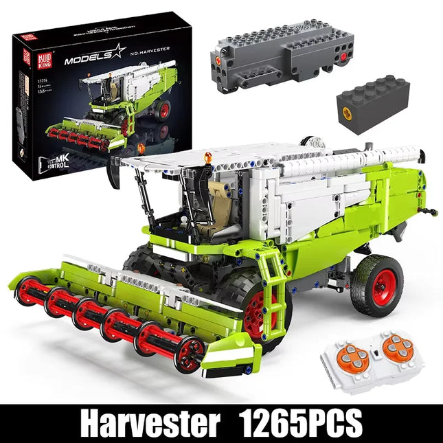 Mould King 17014 Technical Car Toys The Remote Control Harvester Building Block Enginerring Truck Brick Set Kids Christmas Gift