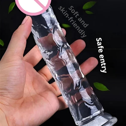 Realistic Dildo Jelly Penis Suction Cup Dildo Realistic Sex Toys For Lesbian Women Female Masturbator Big Dick Fake Dick