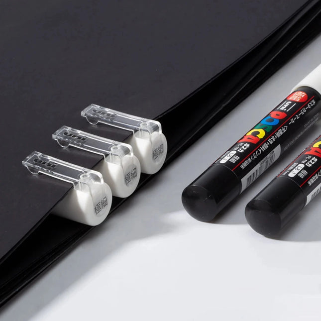 3pc UNI POSCA Marker Pen, White permanent marker Black Acrylic Graffiti PC 1M 3M 5M POP Pen For Glass Ceramic Leather Fabric