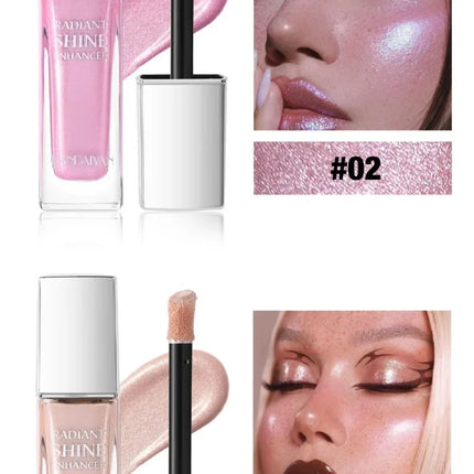  Liquid Highlighter Starlight Liquid Fine Sparkle for Face Body Long-Lasting Glow for Stage Festival & Photography Makeup