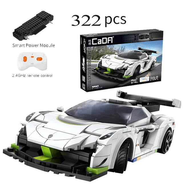 Cada APP Programming Remote Control Swedish Ghost Sports Car Building Blocks City RC Vehicle Racing Car Bricks Gifts Toy for Boy