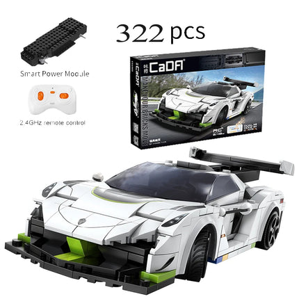 Cada APP Programming Remote Control Swedish Ghost Sports Car Building Blocks City RC Vehicle Racing Car Bricks Gifts Toy for Boy