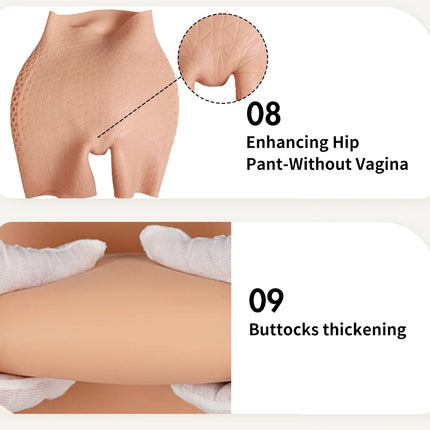 Silicone Buttock Thick Hips Panties Fake Butt Silicone Buttock Cospaly Drag queen Crossdressing Honeycomb