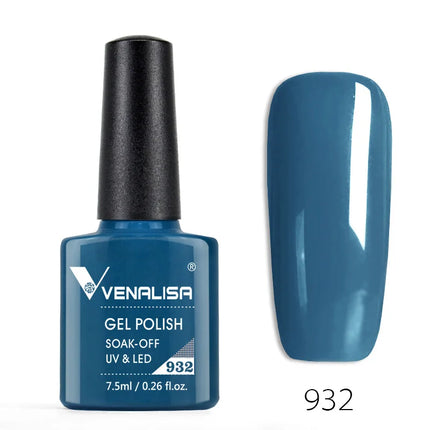 Venalisa Nail Gel Polish Semi Permanent Salon Quality TPO Free Glitter 7.5ml Soak off UV LED Nail Gel Varnish