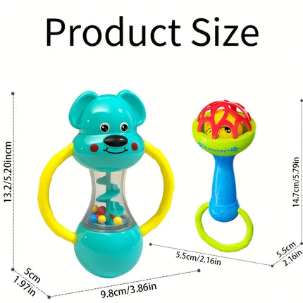 Blue Style Single Head Bell - Vibrant Animal-Themed Musical Instrument for Toddlers, Durable ABS Material, Perfect for Playtime