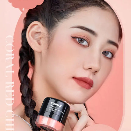 FOMIX Loose Powder Air Cushion Blush Long Last High Pigment Soft Misty Matte Face Blusher Natural Colors For Cheek