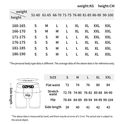 ETHIKA 4Pcs Men Underwear Boxers Breathable Swimming Man Underpants Plus Size Print Mens Panties Trunks Sexy Men's Boxer Briefs