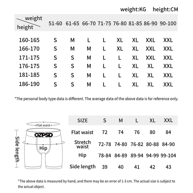 ETHIKA 6Pcs Men Underwear Boxers Breathable Man Swimming Underpants Plus Size Print Mens Panties Trunks Sexy Men's Boxershorts