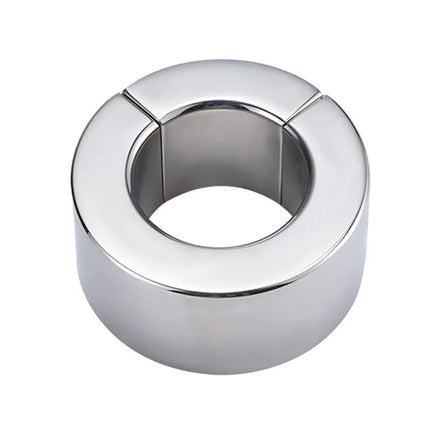 Stainless Steel Magnetic Ball Stretcher Heavy Silver Penis Ring Cock Weighted Exercise Scrotum Pendant Male Bondage Sex Toys