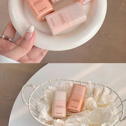 Moisturizing Natural Concealer Cream Covers Acne Marks Dark Circles Beige Tone Matte Brighten Face Gege Bear Concealer Makeup