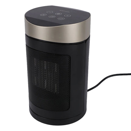 Portable 1500W Electric Space Heater Gold With Remote Control Tip Over Protection For Indoor Use Fast Heating Safety