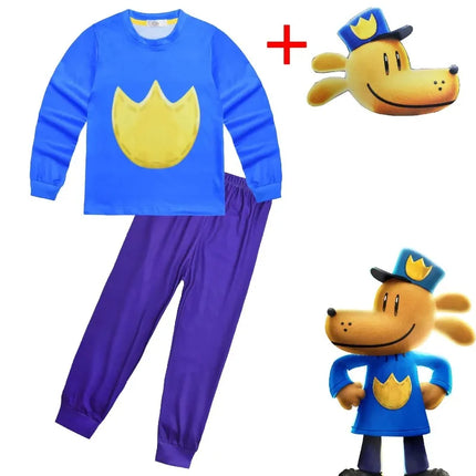Dog Man Children's Clothes Kids Evil Petey Cat Dogman Cosplay Costume Baby Girls Homewear Boys Nightwear Pajamas Girls Pyjamas