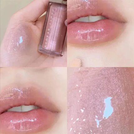Fenty Beauty Transparent Lip Glaze Color Mirror Shine Glitter Lip Gloss Balm Sexy Lip Plumper Cosmetics Makeup Liquid Lipstick