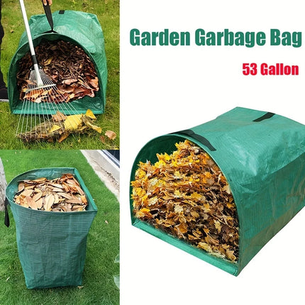 Garden Waste Bag Large Capacity for Yard Leaf and Debris Collection Green Leaf Bag