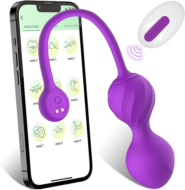 Wireless App Controlled Kegel Egg Vibrator for Women Vagina Muscle Trainer Intimate Sex Toy for Couples 18+ Ages