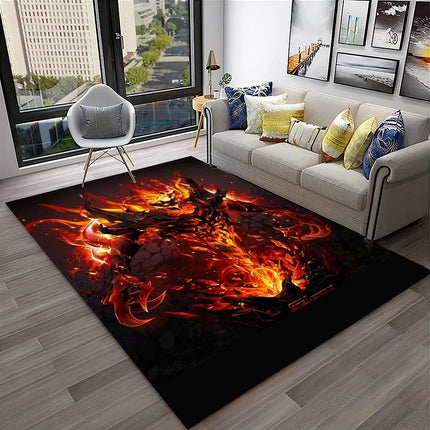 3D Classics Game Dota2 Gamer HD Carpet Rug for Home Living Room Bedroom Sofa Doormat Decor, Kids Play Area Rug Non-Slip Floor Mat
