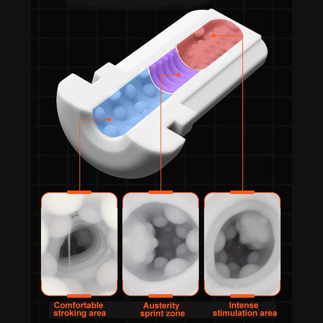 Male Telescopic Sucking Vibration Masturbator Cup Penis Pump Trainer Vagina Masturbation Real Blowjob Machine Sex Toys for Men