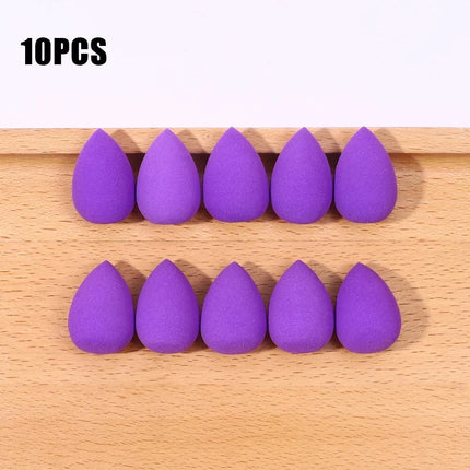 10Pcs Mini Makeup Sponge Water Drop Shape Makeup Soft Foundation puff Concealer Flawless Mixed cosmetic makeup sponge