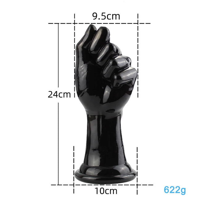 Clear Black Huge Hands Finger Fist Anal Plug 24CM Anus Prostate Massage Big Butt Plug Masturbation Sex Toys For Women Men Gay