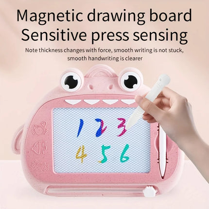 Mini Dinosaur Magnetic Drawing Board for Children, Baby Coloring Doodle Board, Erasable and Writable Early Educational Drawing T