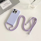 purple / For iPhone 16 Pro Max / Case & Strap|silicone