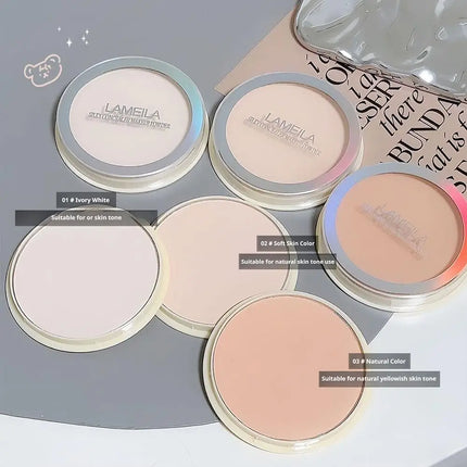 Soft Focus Makeup Natural Brightening Oil Control Concealer Waterproof Sweat Proof Longlasting Setting Powder Facial Cosmetics