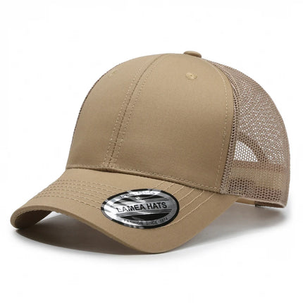 Custom Logo Solid Color Baseball Cap Men And Women Richarson 112 Mesh Fitted Fashion Trucker Hat Hip Hop Curved Brim Snapback