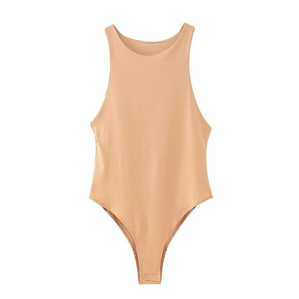 2025 summer solid sexy bodycon women bodysuits female 8 color green slim casual bodysuit chic lady club short playsuits femme