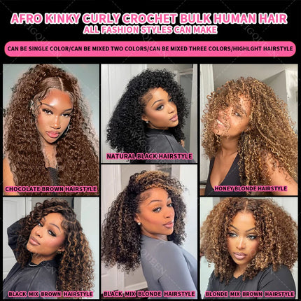 #27 Honey Blonde Small Spirals Curly Feather Human Crochet Hair Extensions Miracle Knots Pre-Separated Pixie Curls Crochet Hair